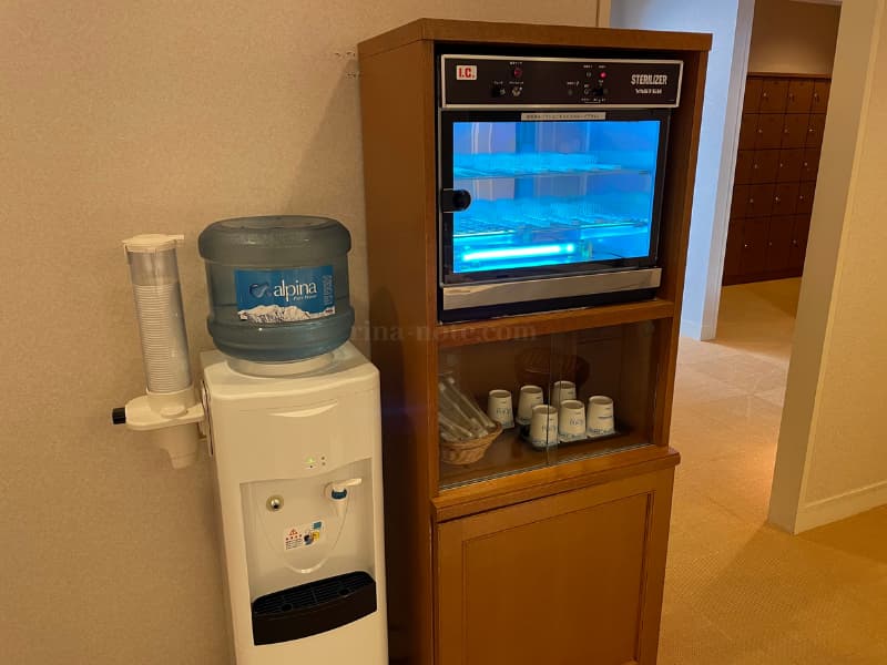 横浜ロイヤルパークホテルスパの飲料水