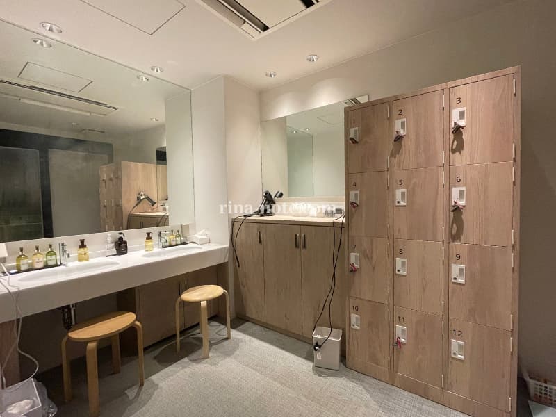 たびのホテル宮古島の大浴場の更衣室