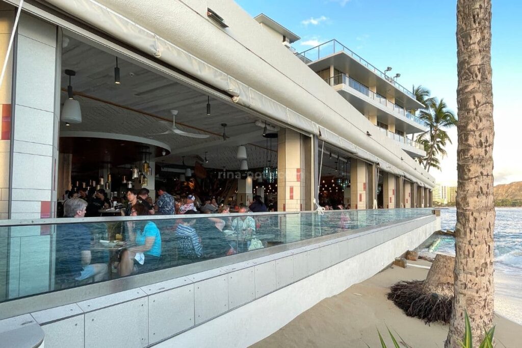 モンキーポッドキッチンワイキキの店内 子連れでも利用しやすいレストラン